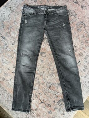 Guess Diamonte Distressed Slim Fit Jeans